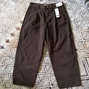 NWT Uniqlo Dark Brown Denim Pants